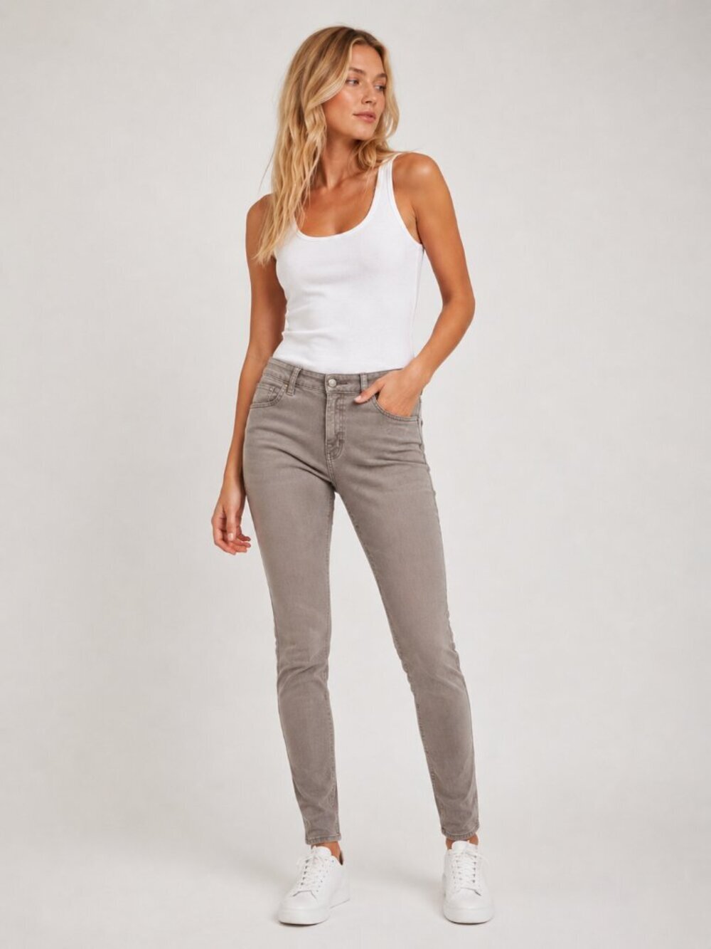 American Eagle Outfitter Low Rise Corduroy Jegging Gray 8 Tall #A2384